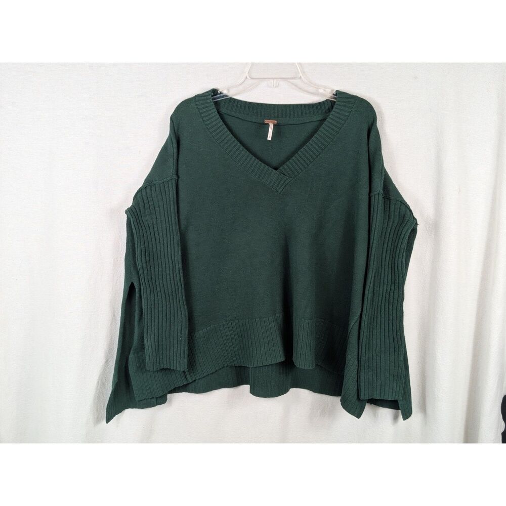 Free People Orion A-Line Tunic V-Neck Sweater Women's Size Small